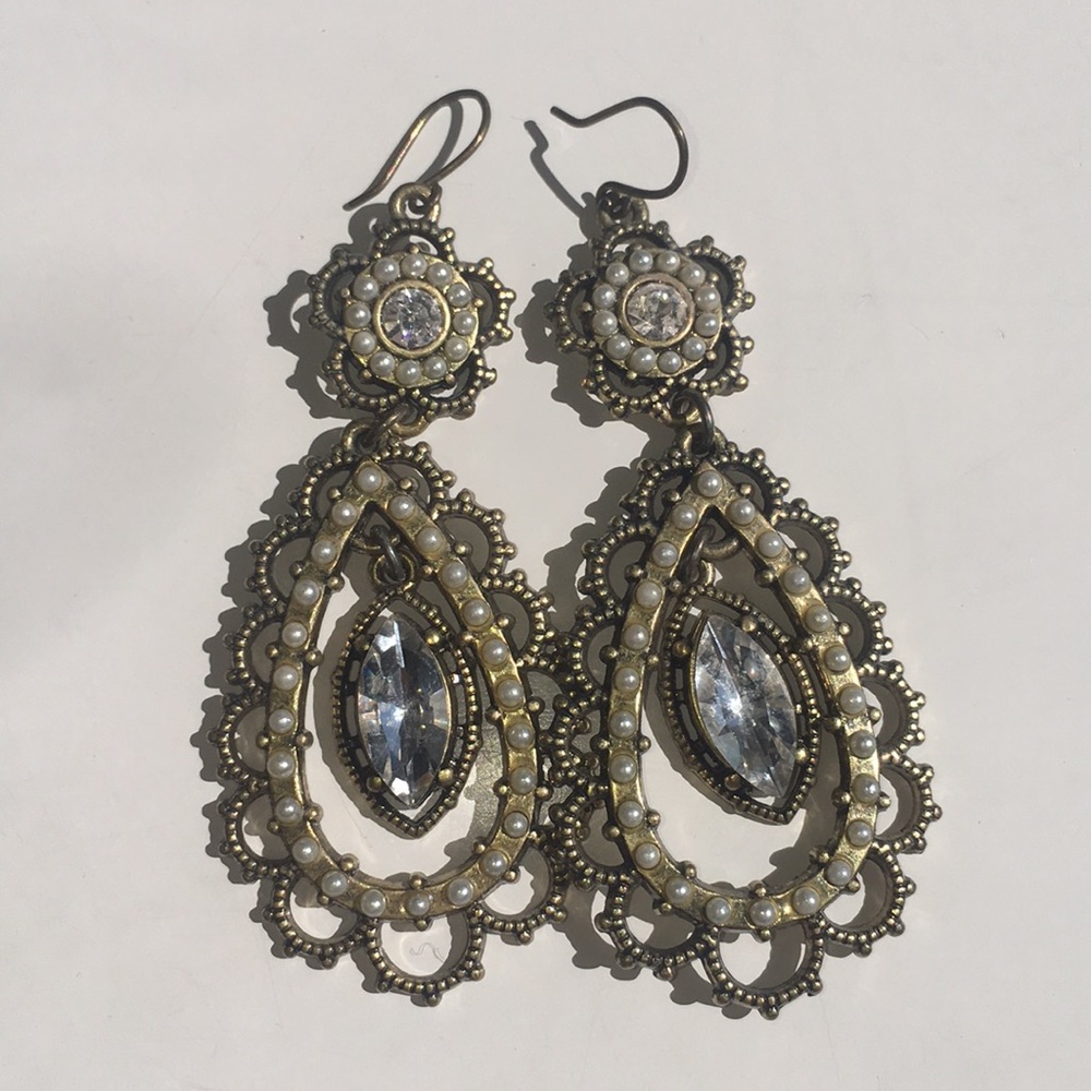 Large Dangly Antique Earrings